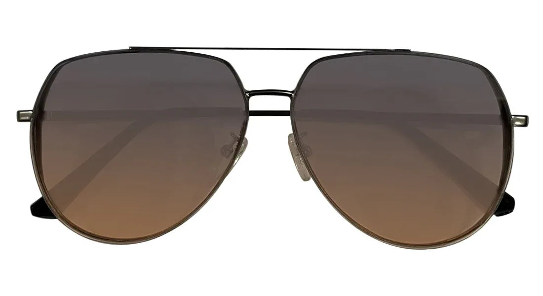 Grey and Orange Aviator Sunglasses - Bombay Optical
