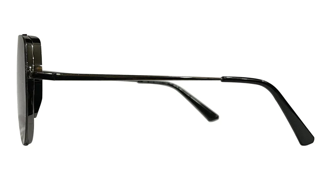 Gunmetal and Purple Aviator Sunglasses - Bombay Optical