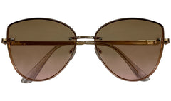 Light Brown Gradient Cat eye Sunglasses