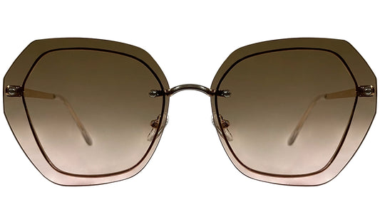 Light Brown Gradient Women Sunglasses