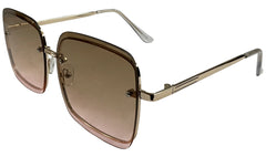 Light Brown Gradient Women Sunglasses