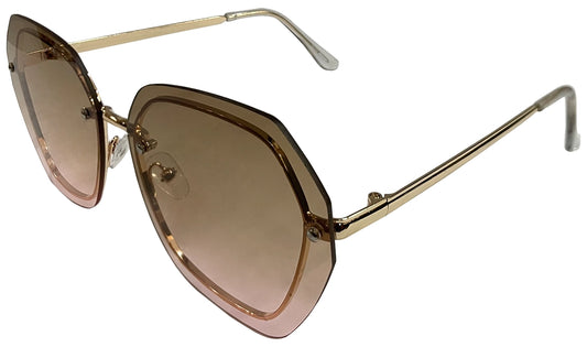 Light Brown Gradient Women Sunglasses