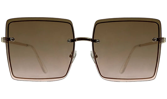 Light Brown Gradient Women sunglasses