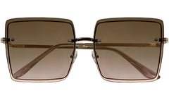 Light Brown Gradient Women sunglasses