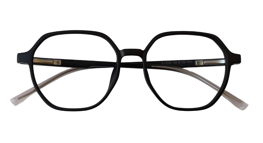 Matte Black Round Eyeglasses - Bombay Optical