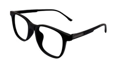 Matte Black Round Eyeglasses
