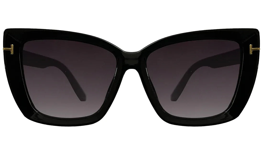 Purple Lens & Black UV Protected cateye Sunglasses - Bombay Optical