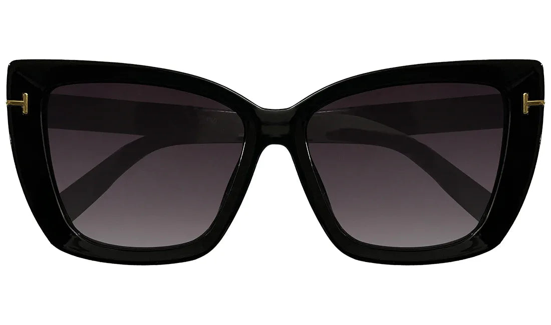 Purple Lens & Black UV Protected cateye Sunglasses - Bombay Optical
