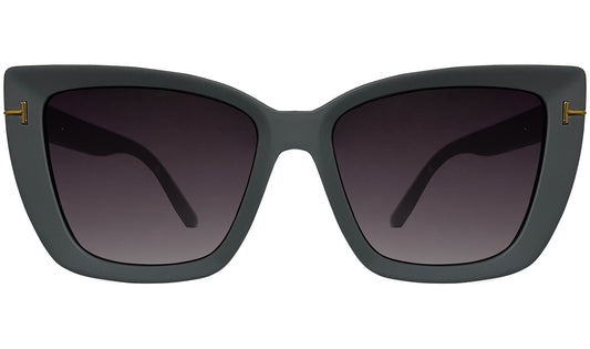 Purple Lens & Grey UV Protected Cateye Sunglasses