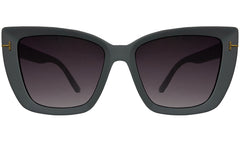 Purple Lens & Grey UV Protected Cateye Sunglasses