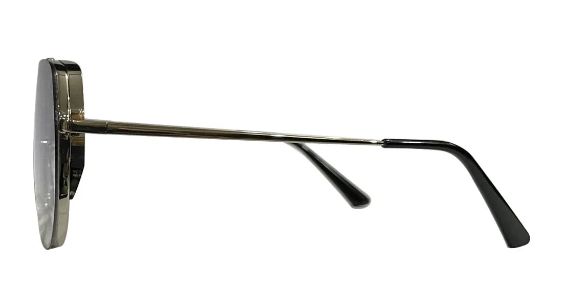 Silver and Blue Aviator Sunglasses - Bombay Optical