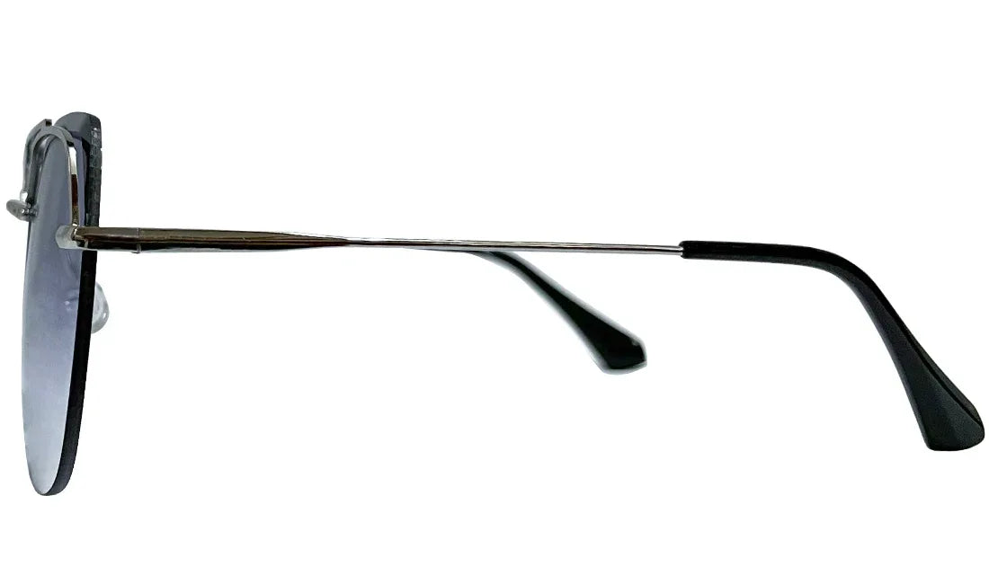 Silver Frame with Blue Gradient Aviator - Bombay Optical
