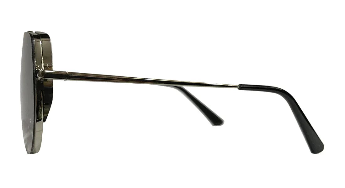 Silver and Grey Aviator Sunglasses - Bombay Optical