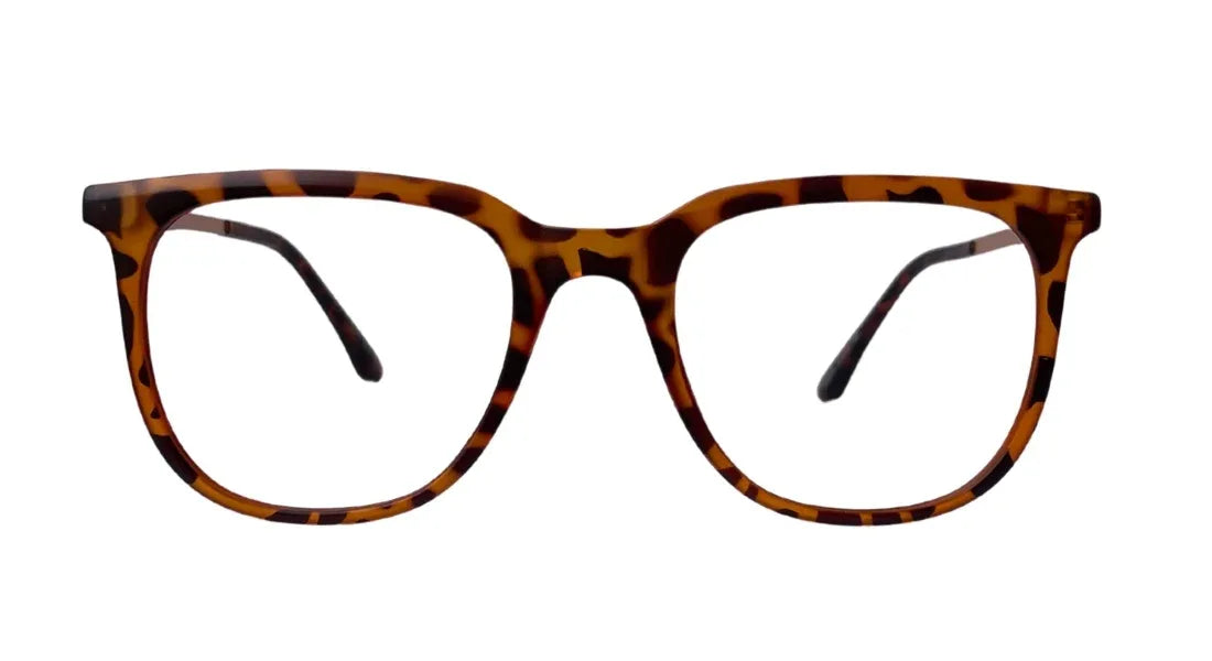 Classic Unisex Havana And Golden Eyeglasses - Bombay Optical