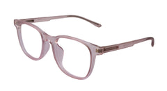 Transparent Pink Round Eyeglasses