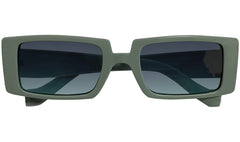 Sea Green & Blue Lens UV Rectangle Sunglasses