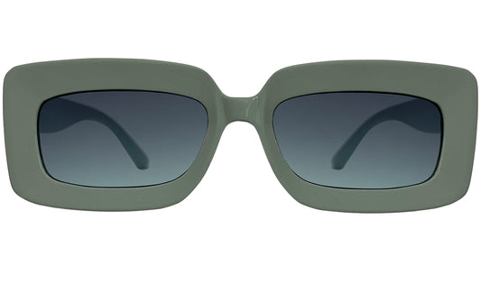 Sea Green & Blue Lens UV Protected Rectangle Sunglasses