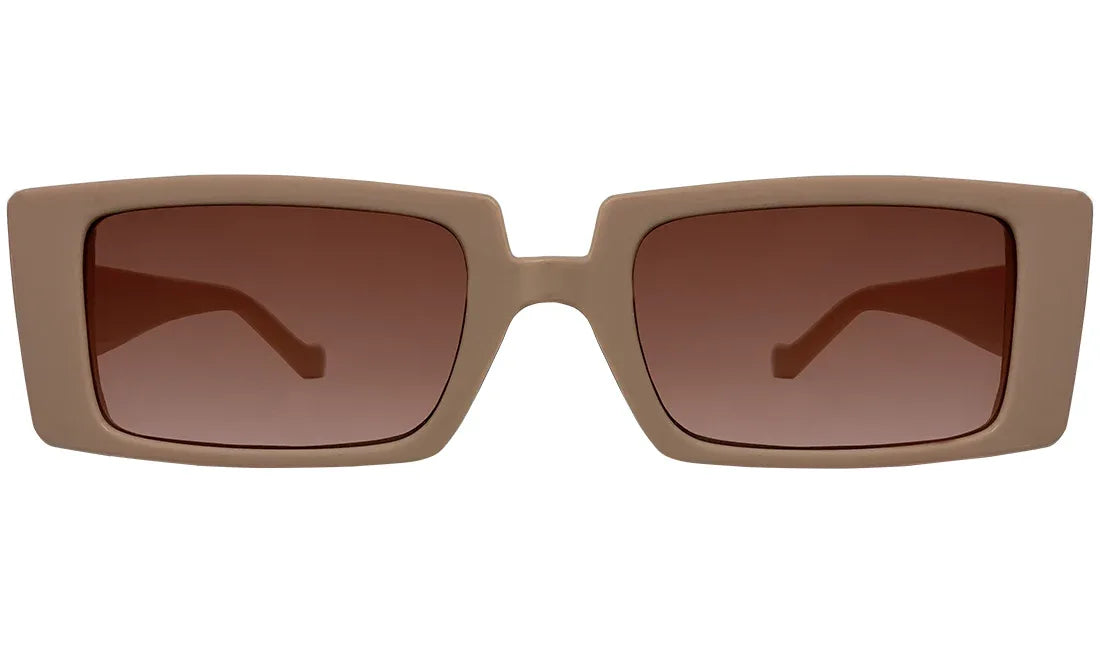 Peach Lens & Dark Peach UV Protected Rectangle Sunglasses - Bombay Optical