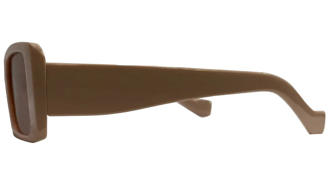 Peach Lens & Dark Peach UV Protected Rectangle Sunglasses - Bombay Optical