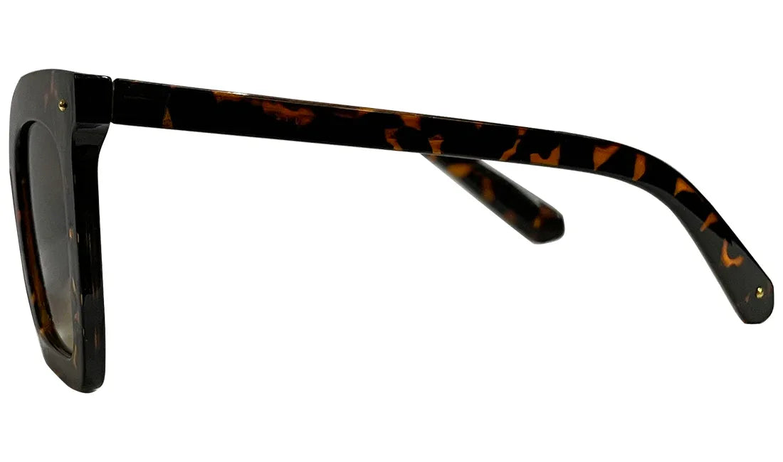 Unisex Brown Lens & Havana UV Protected Square Sunglasses - Bombay Optical
