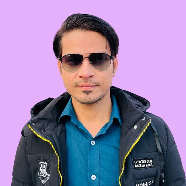 Tom Star Aviator Sunglasses with Green Lenses - Bombay Optical