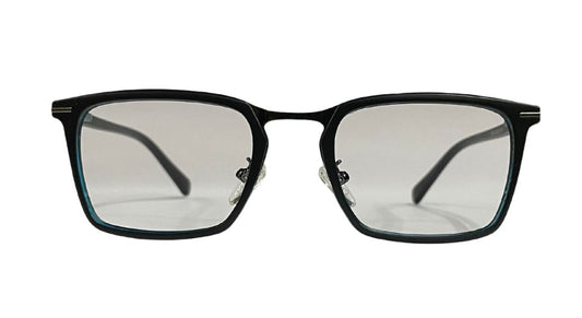 Matte Blue Rectangle Eyeglasses