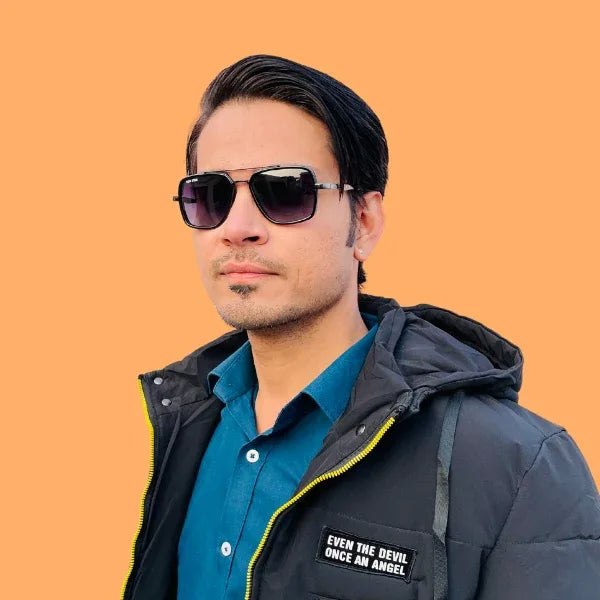 Tom Star Black Square Sunglasses - Bombay Optical