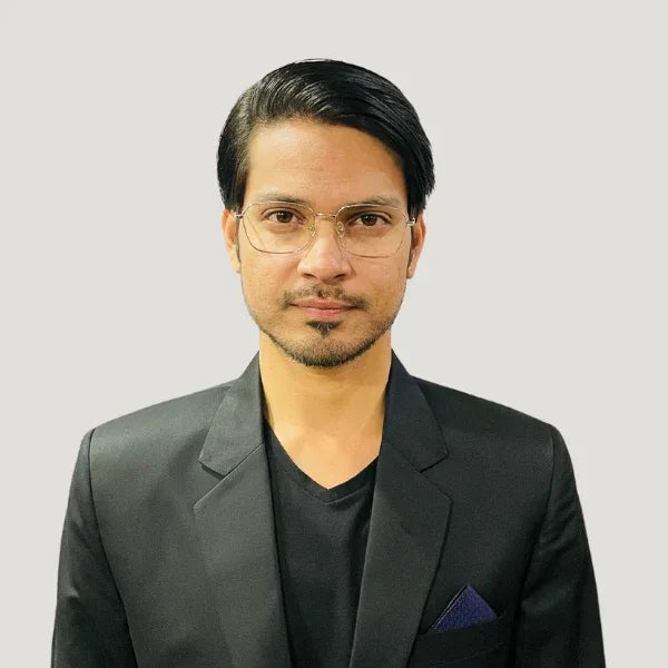 Silver Rectangle Eyeglasses - Bombay Optical