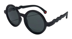 Black Round Sunglasses for Kids
