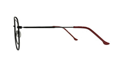 Black and Red Aviator Eyeglasses