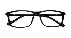 Black Rectangle Eyeglasses