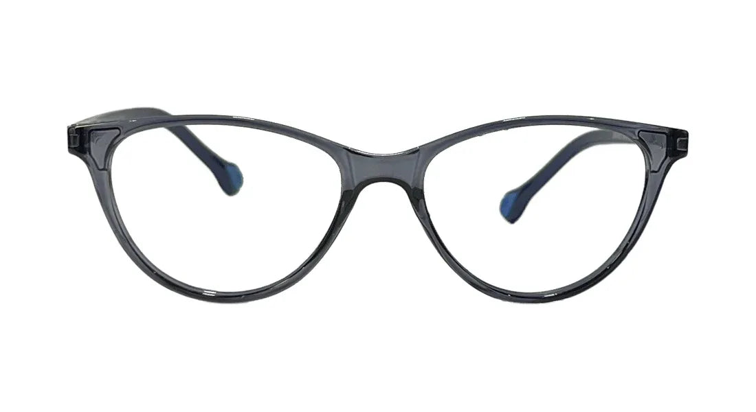Transparent Blue Oval Eyeglasses - Bombay Optical