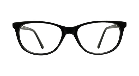 Matte Black Cateye Eyeglasses