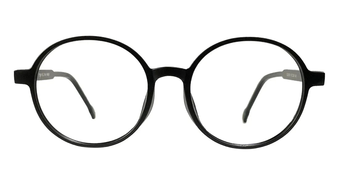 Matte Black Round Eyeglasses - Bombay Optical