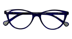 Purple Oval Eyeglasses