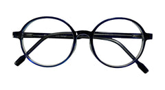Blue Round Eyeglasses