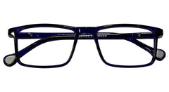 Dark Violet Rectangle Eyeglasses