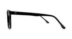 Glossy Black Rectangle Eyeglasses