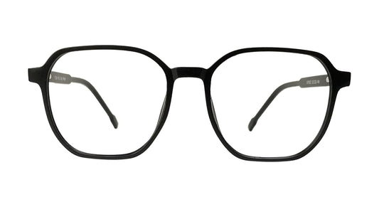 Matte Black Square Eyeglasses