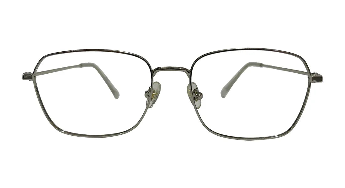 Silver Rectangle Eyeglasses - Bombay Optical
