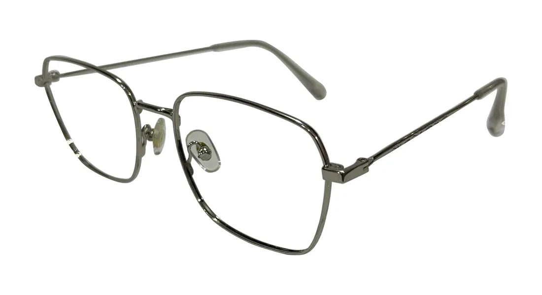 Silver Rectangle Eyeglasses - Bombay Optical