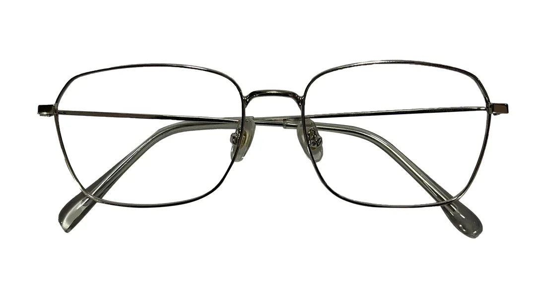 Silver Rectangle Eyeglasses - Bombay Optical