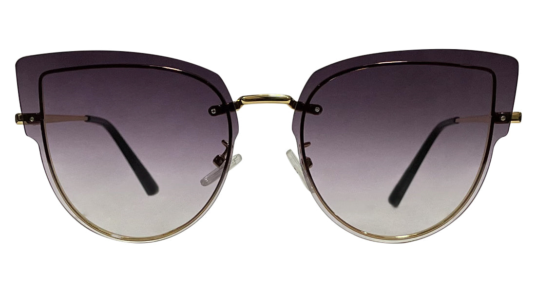 Dark Purple Gradient Cateye Sunglasses