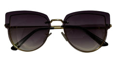 Dark Purple Gradient Cateye Sunglasses, top image