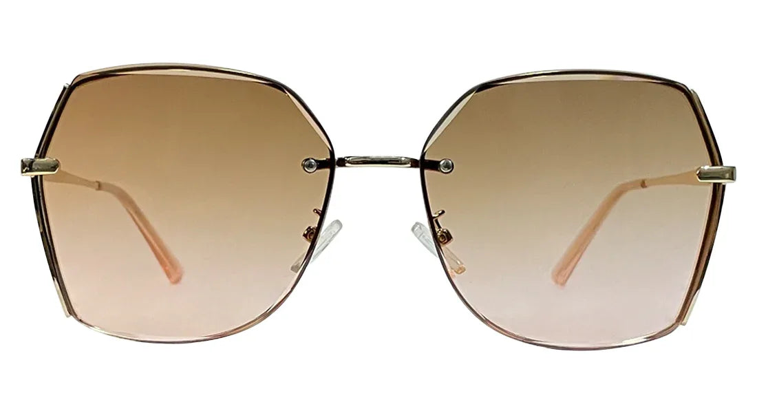 Diamond Cut Brown Gradient Sunglasses - Bombay Optical
