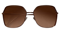 Diamond Cut Brown Gradient Sunglasses