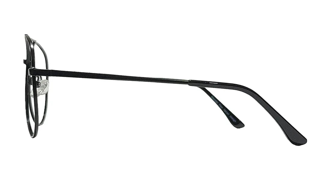 Matte Black Aviator Eyeglasses - Bombay Optical
