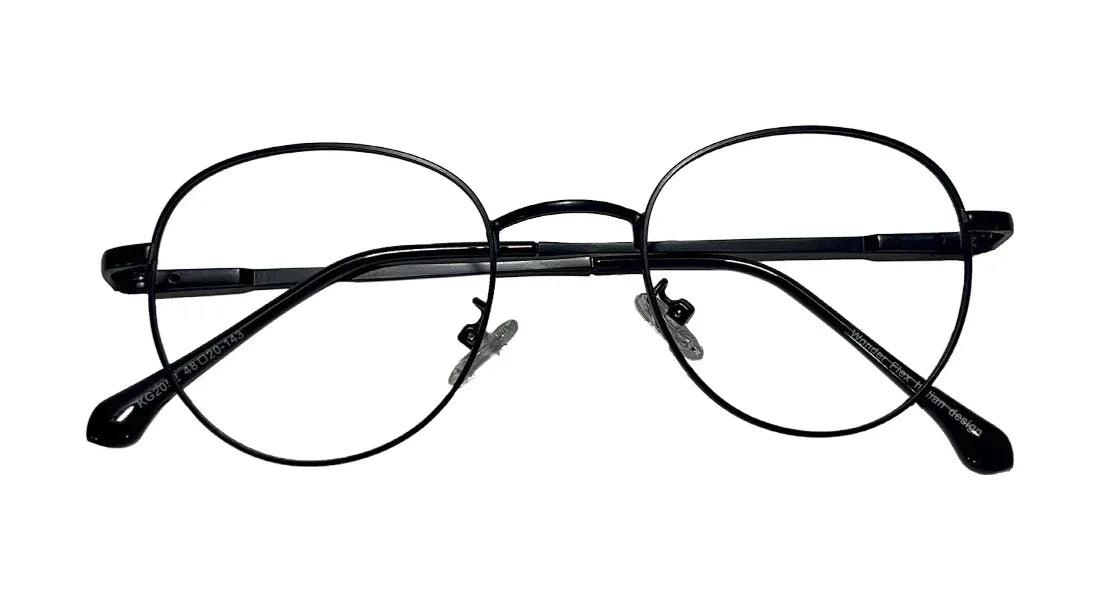 Matte Black Round Eyeglasses - Bombay Optical