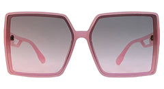 Pink Big Square Sunglasses