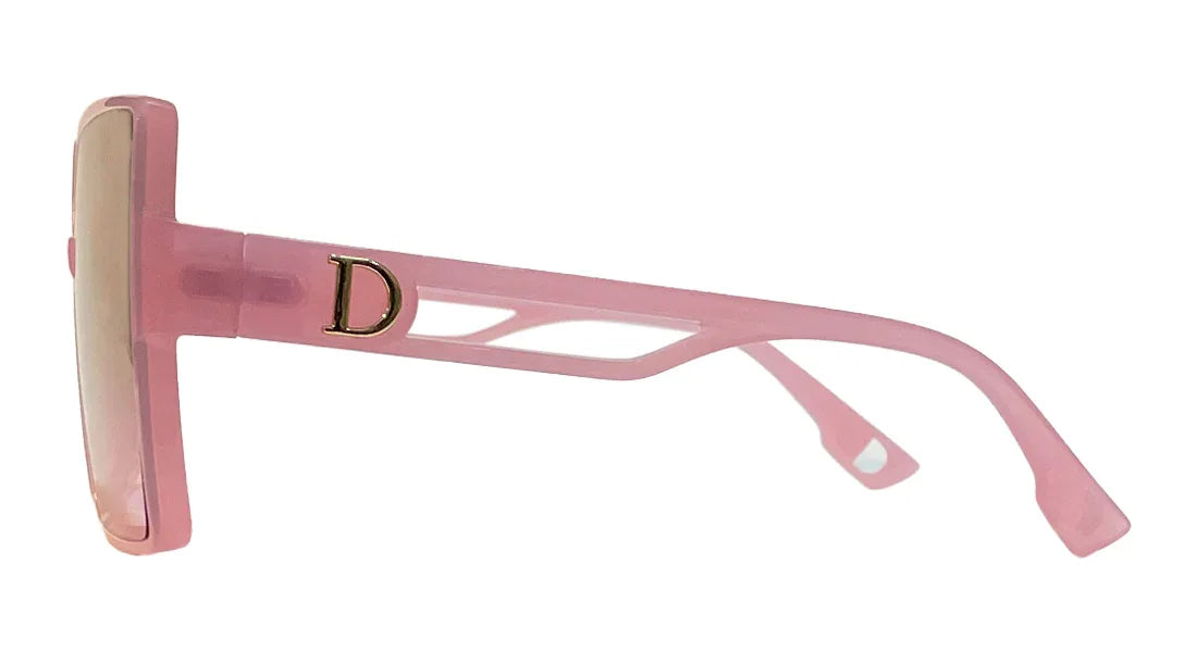 Pink Big Square Sunglasses - Bombay Optical
